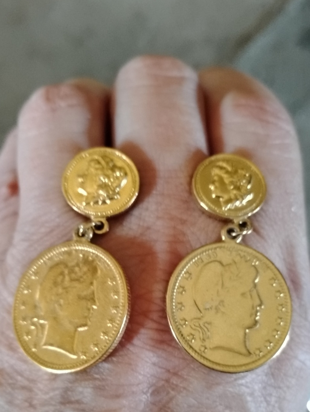 Vintage Coin Earrings